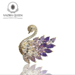VQ Swan Brooch